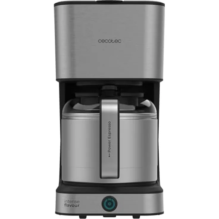 Cecotec Coffee 66 Drop & Thermo, Tropfkaffeemaschine mit 950 W, 1,2 L für 10 Tassen, ExtremeAroma-Technologie, Tropf-Stopp-Funktion, Wasserstandsanzeige, wiederverwendbarer Netzfilter, Überhitzungsschutz