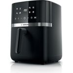 BOSCH Heißluftfritteuse Air Fryer Serie 4 MAF462B0, 6,1l, 2 Heizelemente, 7 Programme, Auftaufunktion, spülmaschinengeeigneter Korb/Gitter, schwarz