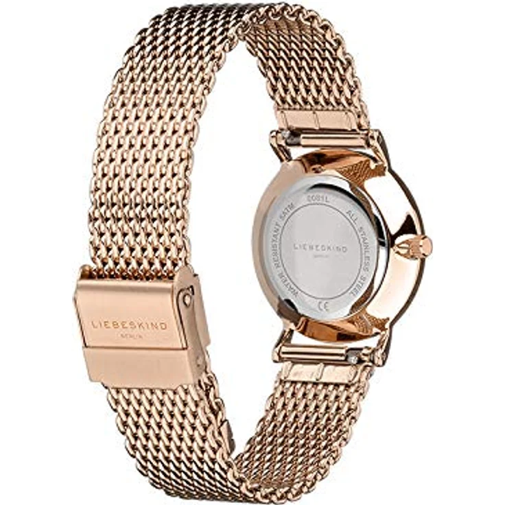 Liebeskind Berlin Armbanduhr LT-0081-MQ IP roségold, Damen Damenuhr mit Edelstahl Mesharmband – Bild 3