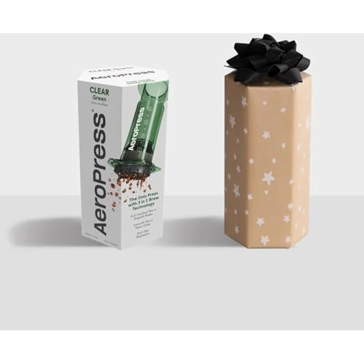 AeroPress Clear Grüne Kaffeepresse – Vollmundiger Kaffee ohne Bitterkeit – Tragbare Mini-Kaffeemaschine für Camping & Reisen, Grün – Bild 5