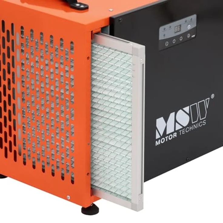 MSW Luftentfeuchter mit Controller und Fernbedienung 90 m² 72 l/24 h 400 m³/h 820 W - Bautrockner Raumentfeuchter Entfeuchter Trocknungsgerät in Weiß – Bild 2