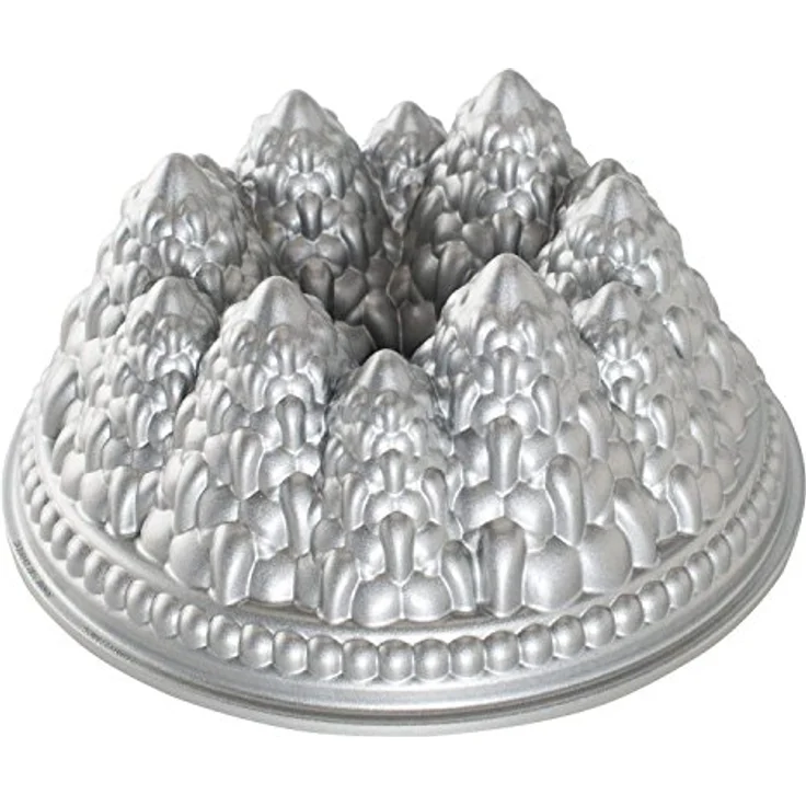 Nordic Ware - Backform, Kuchenform - Weihnachtsbackform - Tannenbäume, Winterwald - Aluminiumguss – Bild 2