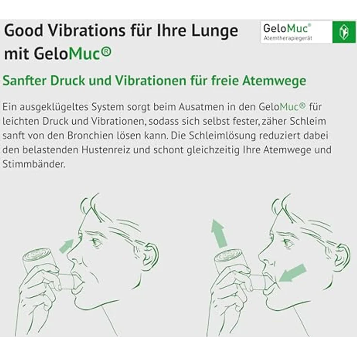 GeloMuc Atemtherapiegerät für chronische Atemwegserkrankungen, 1 Stück – Bild 4