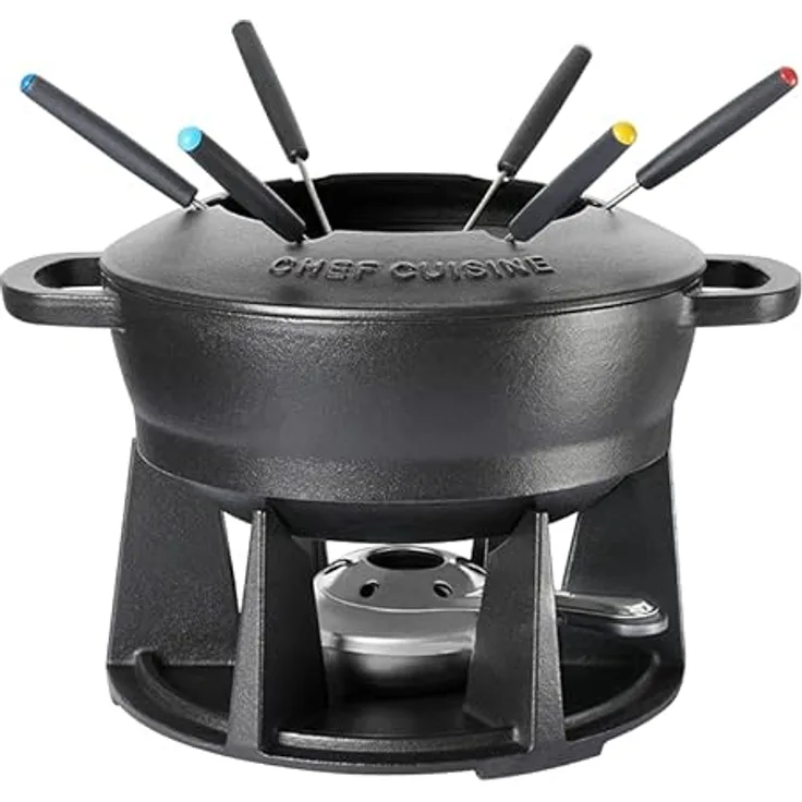 Chef Cuisine International Fondue-Set aus Gusseisen