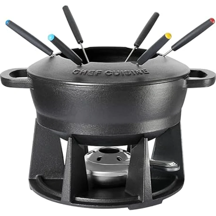 Chef Cuisine International Fondue-Set aus Gusseisen – Bild 1