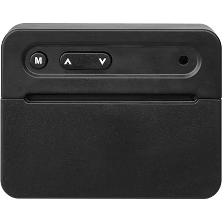TFA Dostmann Digitaler Mini Wecker 60.2044.01, batteriebetrieben, mit lautem Weckalarm, Innenthermometer, Datum, Quarzuhr, schwarz – Bild 4