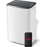 AEG Comfort 6000 AXP26U339CW mobiles Klimagerät, 30-40 m², LED-Display, Touch-Bedienung, App-Steuerung, Kühl-, Ventilator- und Entfeuchtungsfunktion, 64 dB(A), weiß/schwarz