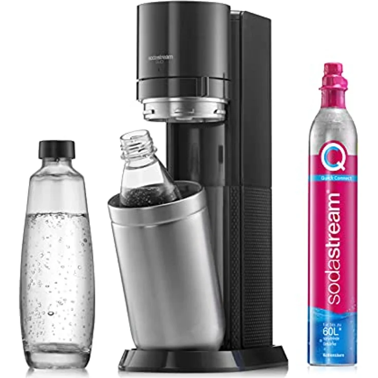Sodastream QuickConnect Reservezylinder 60 l + 1 Glas-Flasche – Bild 5