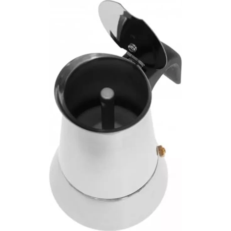 KING HOFF Espressomaker Italienische, 450ml für 9 Tassen, Edelstahl mit nicht heizendem Kunststoffgriff, für alle Herdarten geeignet – Bild 5