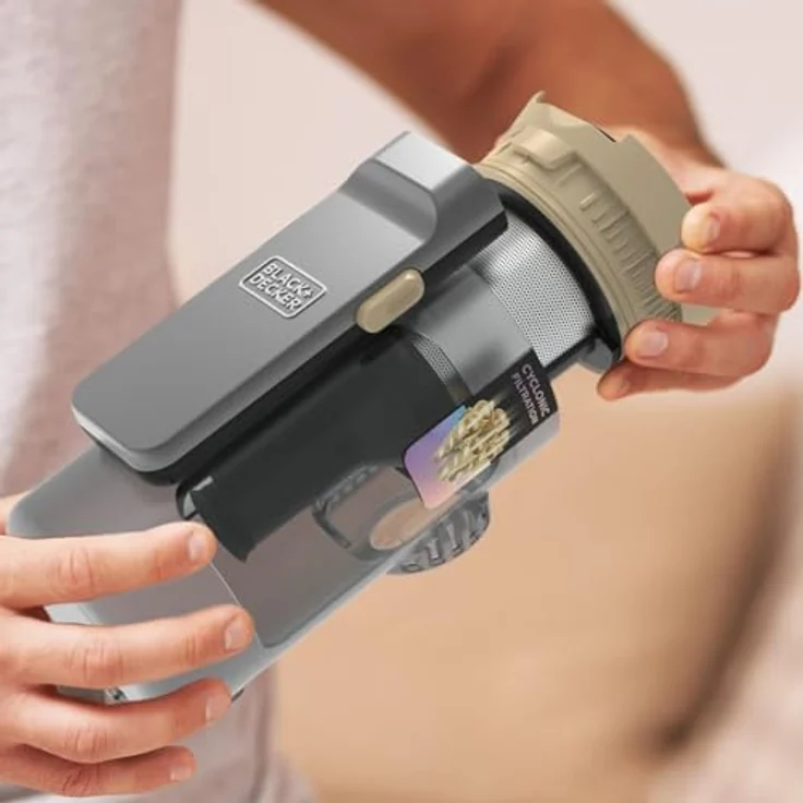 Black + Decker Akku-Hand- und Stielstaubsauger, kabelloser Staubsauger mit leichtem Design, leistungsstarkem Lithium-Akku und vielseitigen Einsatzmöglichkeiten – Bild 13