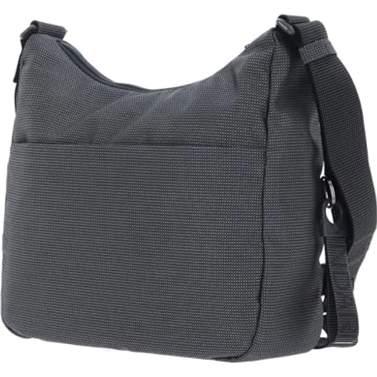 Mandarina Duck MD20 Medium Hobo QMT37 Beuteltasche, leichte und robuste Umhängetasche aus Polyester, grau – Bild 4