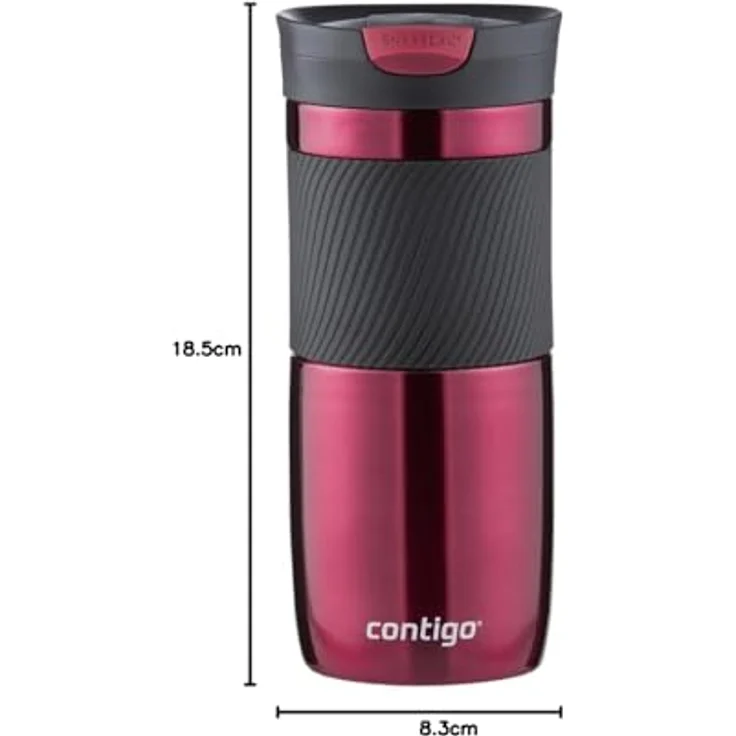 Contigo Thermobecher Byron Snapseal, Edelstahl Isolierbecher, Kaffebecher to go, auslaufsicher, spülmaschinenfester Deckel BPA-frei, 470 ml – Bild 10