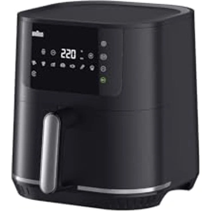 Braun MultiFry 5 HF5030 Digitale Heißluftfritteuse, 6L Airfryer mit 8 Programmen, 1700W, Touch-Bedienung, spülmaschinenfester Korb, Schwarz – Bild 1