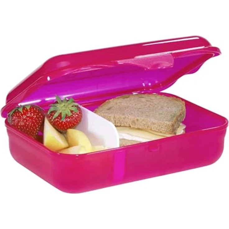 Step by Step Lunchbox „Star Stella“ rosa, mit Trennwand und Klickverschluss, spülmaschinenfest, BPA-frei, für Mädchen, 0,9 Liter – Bild 2