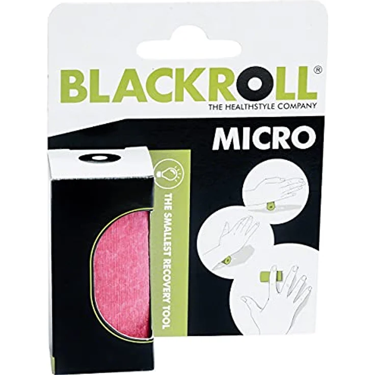 Blackroll Micro, Massagegerät für gezielte Verspannungsbefreiung in Rose, kompakt und tragbar – Bild 5