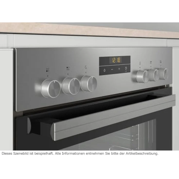 Constructa CX3HS607 Set Einbauherd CH2M60050 + Glaskeramikkochfeld CM323052, 5 Backofenfunktionen, Schnellaufheizung, 60 cm Kochfeldbreite, Vollglas-Innentür – Bild 4