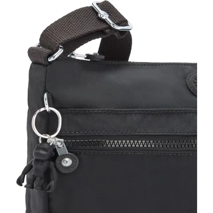 Kipling Basic IZELLAH Umhängetasche, geräumige Handtasche mit mehreren Fächern, 33 cm, Schwarz – Bild 6