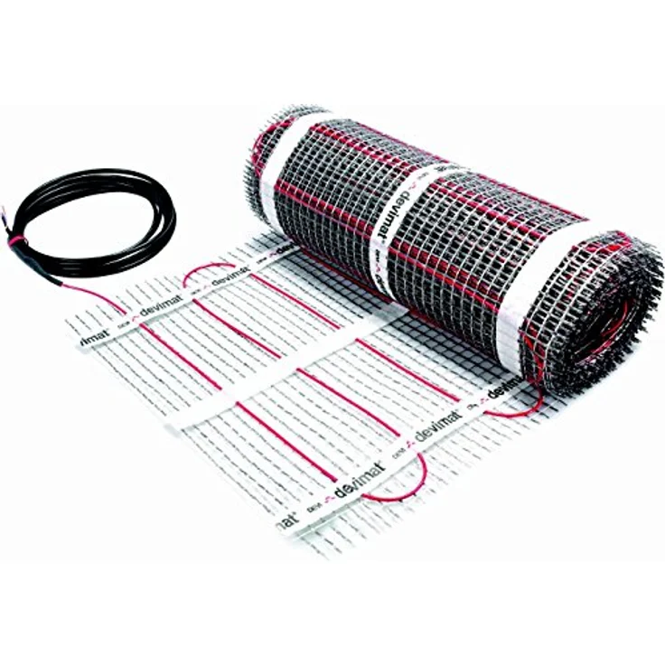 DEVI Dünnbettheizmatte DTIR 2m, selbstklebend, 150 W/qm, Fläche 1,0 m², 0,5 x 2,0 m – Bild 2