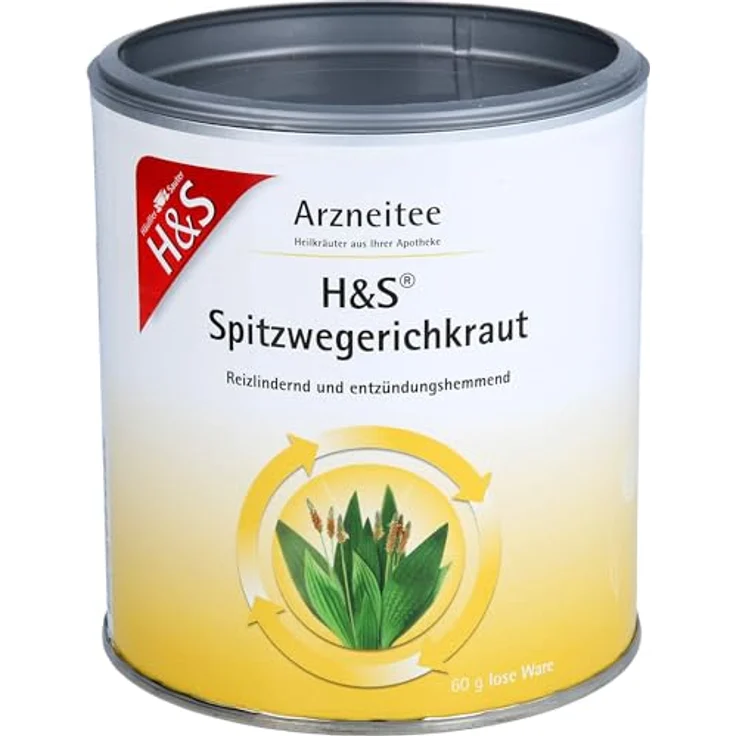 H&S Spitzwegerichkraut lose 60 g Tee, pflanzliches Arzneimittel für Atemwegserkrankungen und Mund- und Rachenmittel – Bild 2