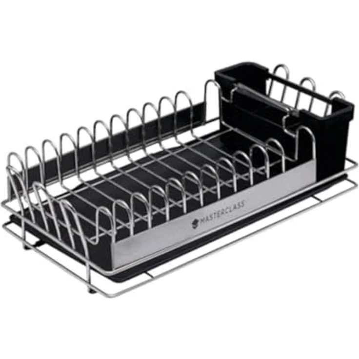 KitchenCraft MCDISHCOMP, MasterClass, kleines Abtropfgestell, Edelstahl, 41 x 22 x 13 cm – Bild 2