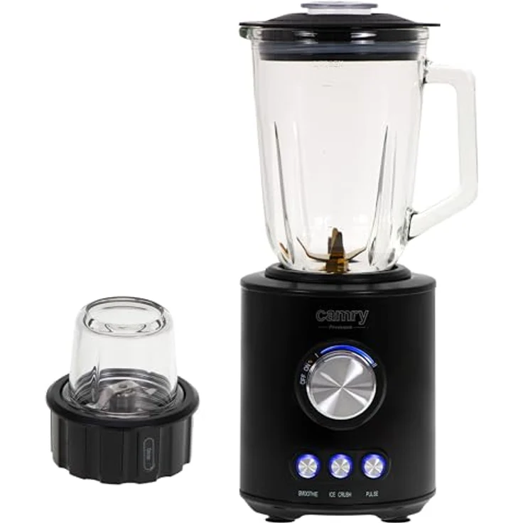 Camry Standmixer CR 4088, 1800 W, Tischmixer mit Titanium Klingen und 1,5L Glaskrug, schwarz – Bild 2