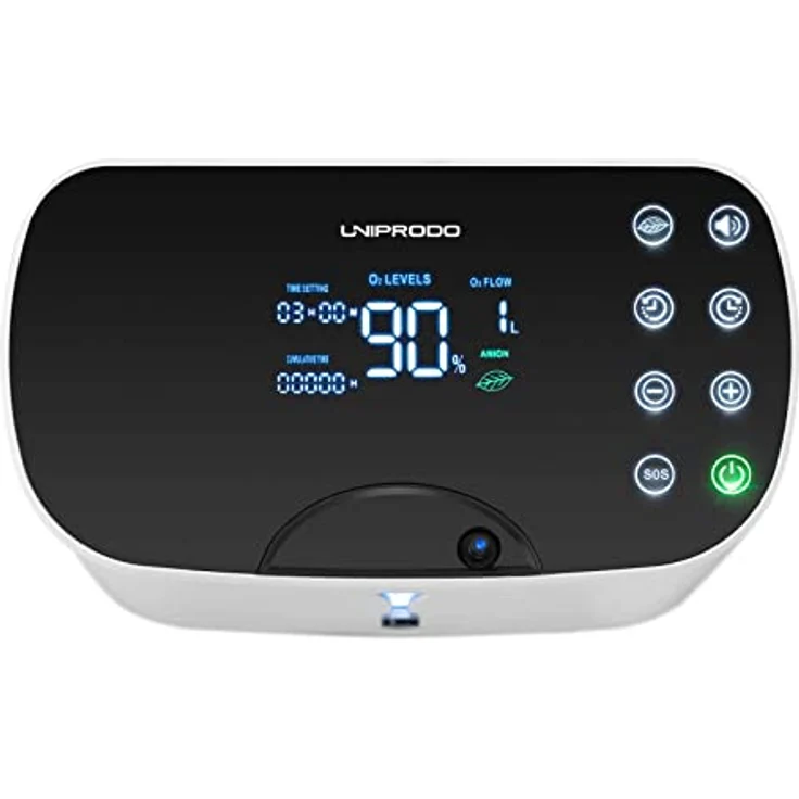 Uniprodo Luftreiniger Sauerstoffgerät Sauerstoffkonzentrator o2-Konzentrator für Zuhause 90%, schwarz/weiß, 90% Sauerstoffkonzentration – Bild 3