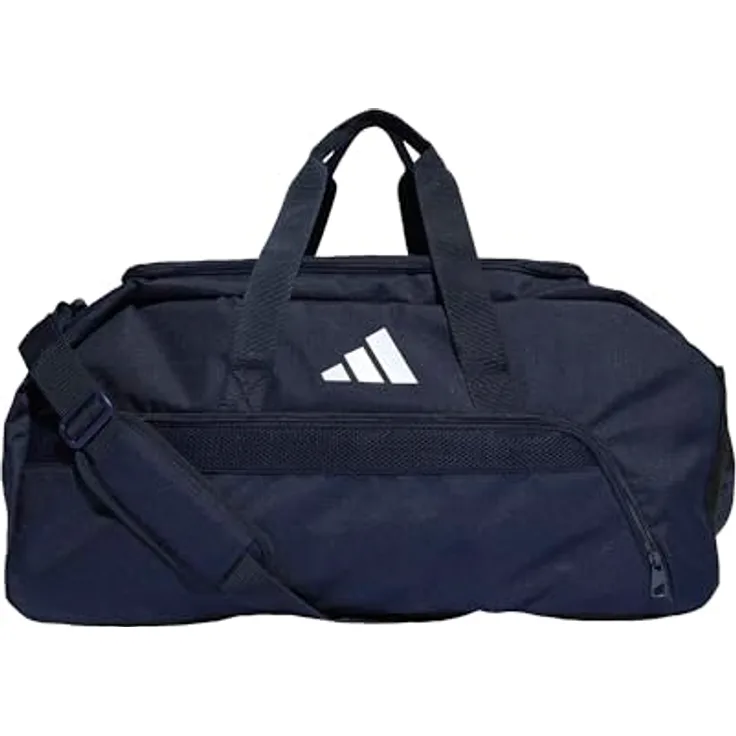 Adidas Tiro League Duffelbag M, praktische Sporttasche aus recycelten Materialien für Reise und Freizeit