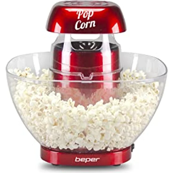 BEPER P101CUD052 Popcornmaschine Heißluf - Popcorn Maschinen mit abnehmbarer Popcornschüssel ohne Fett und Öl – Bild 1