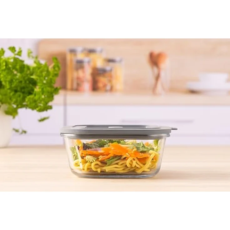 Kilner Frischeaufbewahrung, 0,8 L Glas-Frischhaltedose mit Silikondeckel und Vakuumverschluss – Bild 2