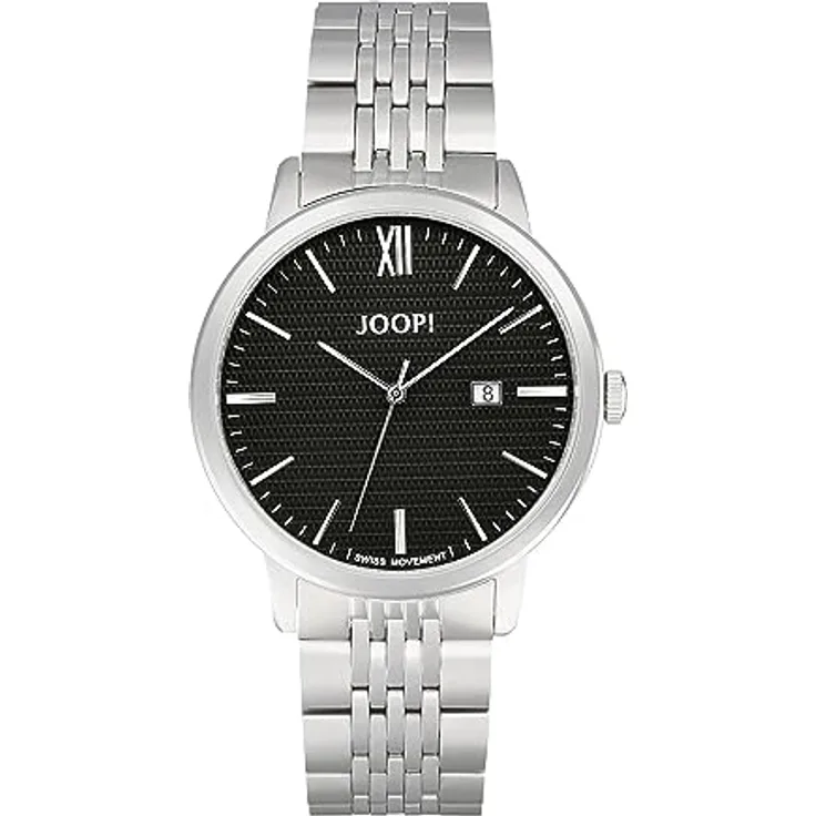 Joop! Armbanduhr Herren Quarzuhr Analog, mit Edelstahl Armband, Silber, 10 bar Wasserdicht, Kommt in Uhren Geschenk Box, 2036610