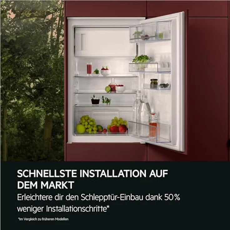 AEG TF5OS882ES Einbaukühlschrank, 880 mm, 4-Sterne-Gefrierfach, OptiSpace mit flexiblen Glasablagen, LED-Beleuchtung – Bild 12