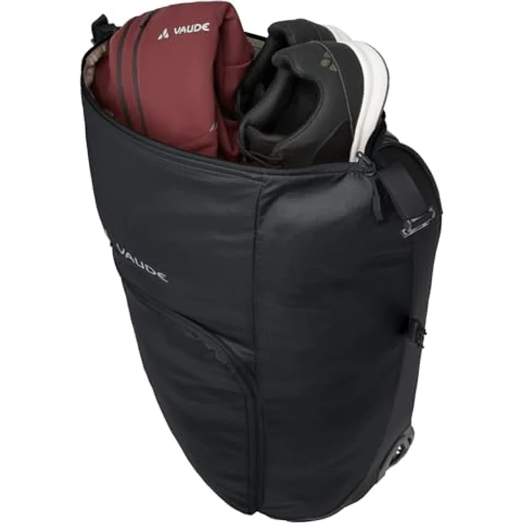 Vaude CityTravel, Koffer Schwarz, moderner Reisetrolley 60 l mit flexibler Packlösung und nachhaltigem Material – Bild 6