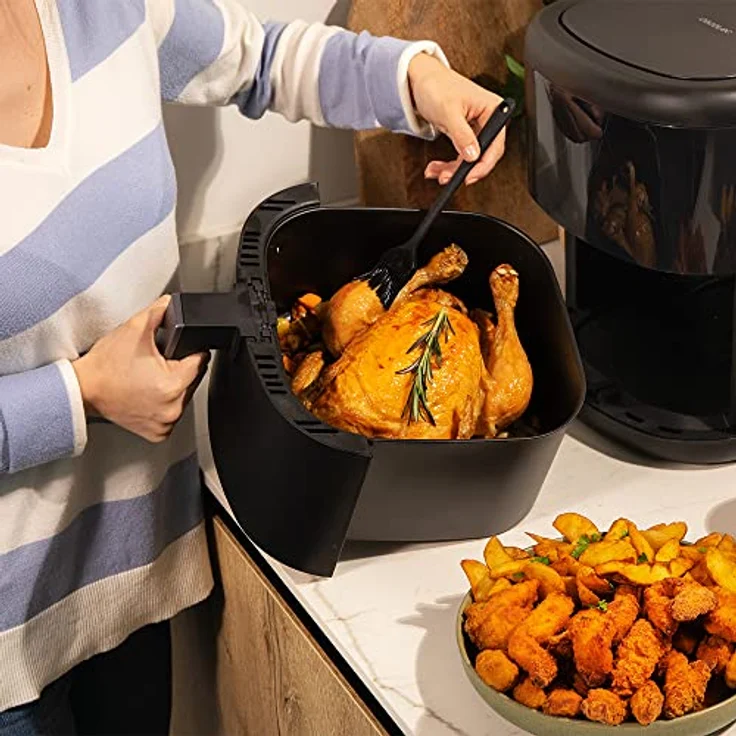 Cecotec Heißluftfritteusen 6 L Cecofry Bombastik 6000 Full mit Zubehör. 1700 W, PerfectCook-Technologie, Temperatur- und Zeitregelung, Touch-Steuerung, 12 Modi – Bild 3