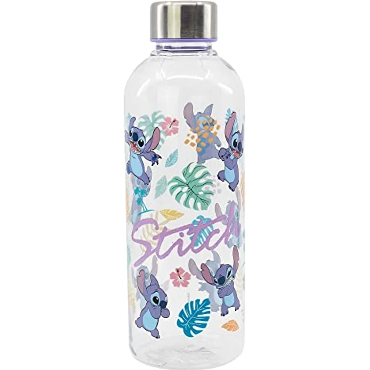Lilo & Stitch Trinkflasche Stitch, auslaufsicher und leicht, 850 ml, BPA-frei, mit Schraubverschluss aus Metall – Bild 1