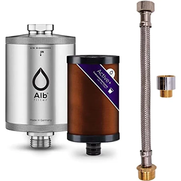 Alb Filter ActivePlus Untertisch Komplett-Set Edelstahl Natur, Wasserfilter mit plastikfreien Filterkartuschen und bester Wasserqualität