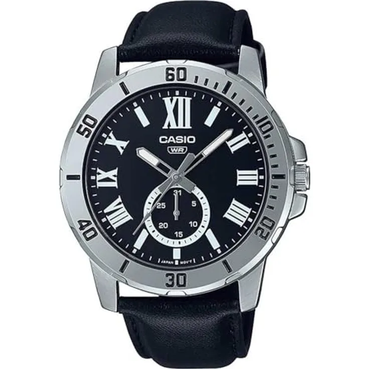 Casio Mtpvd200l1b Watch One Size, Silver grey / black / black, Armbanduhr