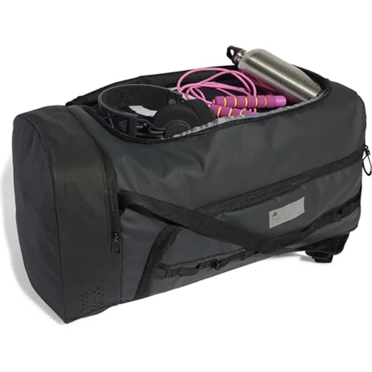 adidas Performance HYBRID DUFFEL, Sporttasche mit mehreren Fächern und Schuhfach, schwarz – Bild 3