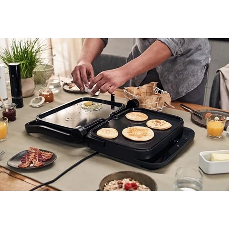 Zwilling Enfinigy Teppanyaki-Platten, Tischgrill mit gleichmäßiger Hitzeverteilung, schwarz – Bild 5