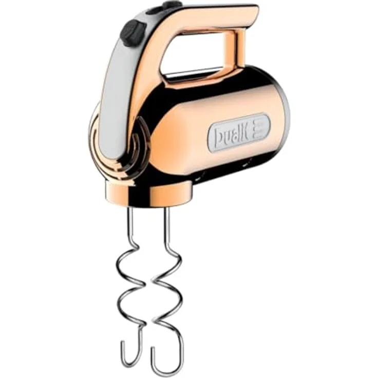 Dualit CLASSIC Handmixer Kupfer, 400 W mit 4 Geschwindigkeitsstufen und Edelstahlgehäuse – Bild 4