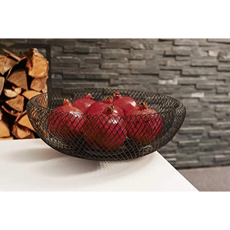 PHILIPPI Mesh Obstschale XL, pulverbeschichteter Stahl, 40 cm Durchmesser, leicht und luftdurchlässig – Bild 4