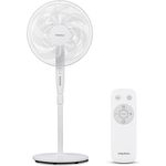 MEDION P21 SF Standventilator MD12069, Höhenverstellbar bis 130 cm, leise, 3 Geschwindigkeiten, Oszillation, Timerfunktion, mit Fernbedienung