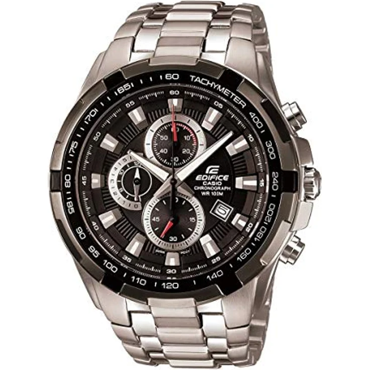 Casio Armbanduhr Herren Chronograph Edifice Chronograph EF 539D 1AVEF, Quarzuhr, 49 mm, silber – Bild 2