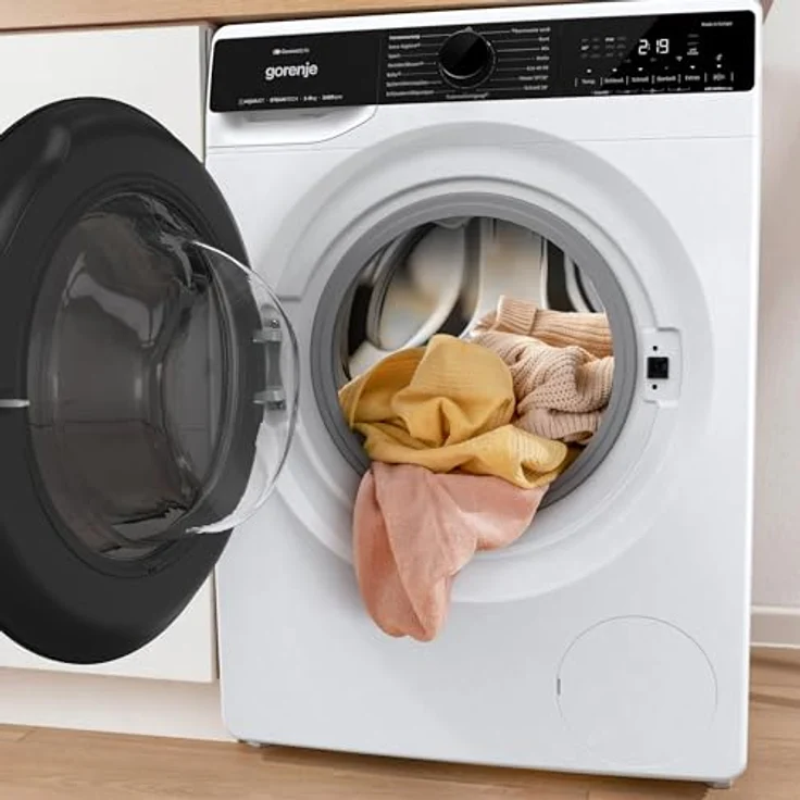 Gorenje WPNA84SATSWIFI Waschmaschine, 8 kg, 1400 U/Min, A, WiFi, Knitterschutz, Slim 46,5 cm, Weiß – Bild 2
