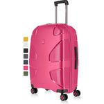 IMPACKT IP1 4-Rad Hartschalenkoffer aus recyceltem Material mit 6 Jahren Garantie; nachhaltiger Reisekoffer mit austauschbaren klick-Rollen; 67 cm, 3,5 kg, 73 Liter