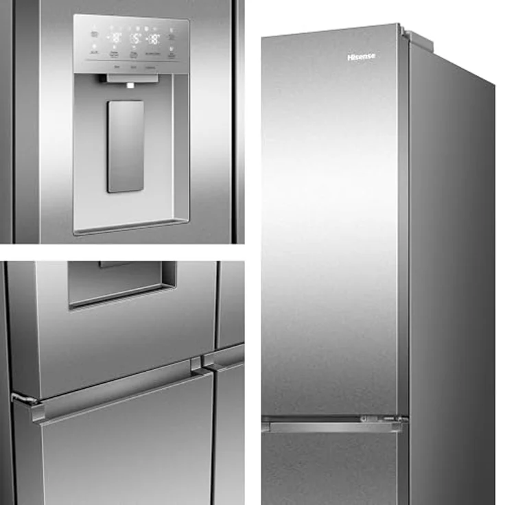 Hisense RQ5P470SYID, French Door Kühl-Gefrier-Kombination mit No Frost, 304 l Kühlvolumen, Inox-Look – Bild 13