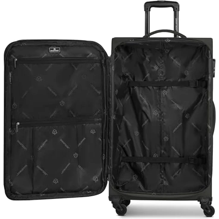 SMARTBOX großer Weichgepäck Check-in Koffer für Damen & Herren | Großer XL Trolley 46 x 31 x 78 cm | 4 Rollen & Zahlenschloss | erweiterbar mit Dehnfalte | leichte 3,6 kg (Edition 04) – Bild 5