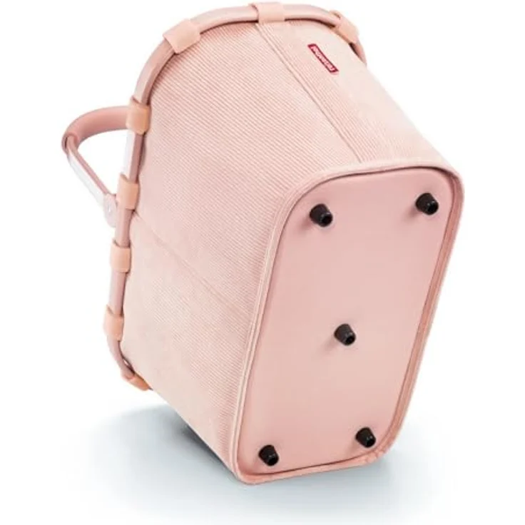 Reisenthel carrybag frame cord Shopper, wasserabweisende Einkaufstasche im Kord-Muster, Nude, 48 x 28 x 29 cm – Bild 3