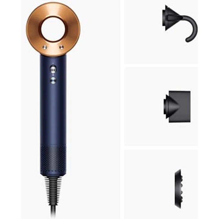 DYSON Supersonic™ Haartrockner, 1600 Watt, intelligente Temperaturregulierung, Nachtblau/Kupfer – Bild 6