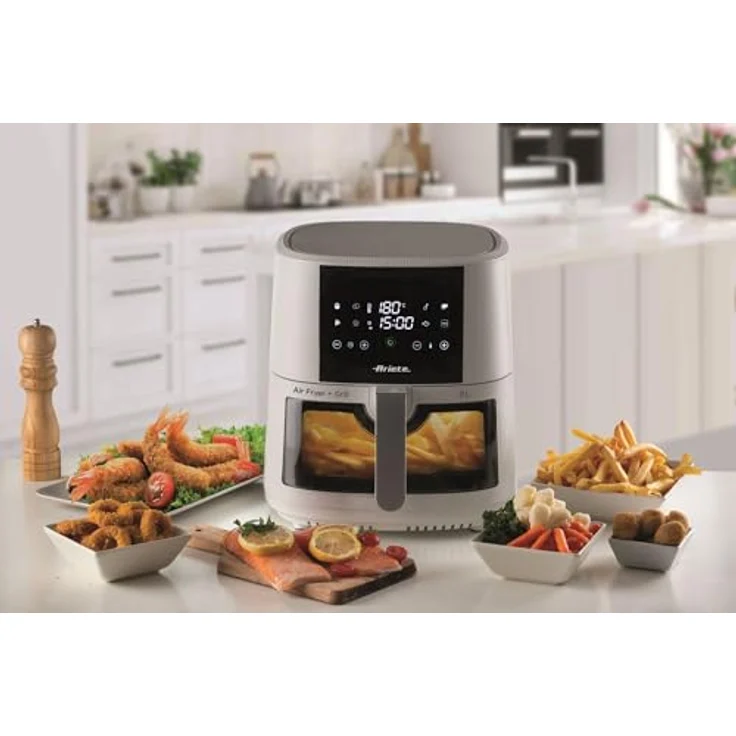 Ariete Heißluftfritteuse 4630W, 1500 W, Gourmet-Reise mit 8 voreingestellten Programmen, Schwarz – Bild 8