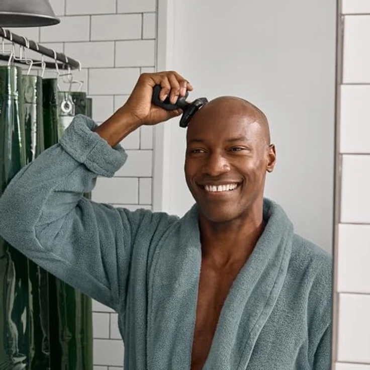 Manscaped Refining The Gentleman The Dome Shaver™ Plus Herren Kopfrasierer – Vier Doppelspur-Rotationsklingen mit SkinSafe® & FlexAdjust-Technologie, wasserdicht, USB-C-Ladung, magnetisches, abnehmbares Klingenpolster, – Bild 4